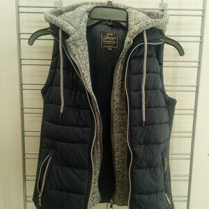 Women Full Zip Lined Sleeveless Puffer Vest Size Small